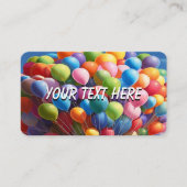 バルーンに文字を追加 名刺 (正面)