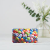 バルーンに文字を追加 名刺 (スタンド正面)