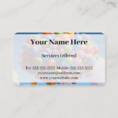 バルーンに文字を追加 名刺 (裏面)