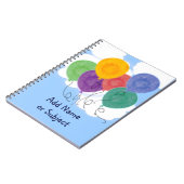 バルーンの件名ノートブック ノートブック (左側)