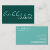 バルーンの位置（色のカスタマイズ可能） 名刺 (正面/裏面)