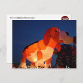 バルーンの光るポストカード ポストカード (正面/裏面)