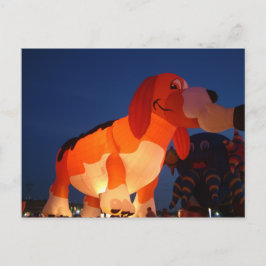 バルーンの光るポストカード ポストカード