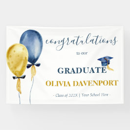 バルーンの卒業おめでとう 横断幕