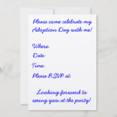 バルーンの導入日パーティの招待状 招待状 (裏面)