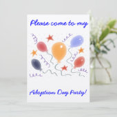 バルーンの導入日パーティの招待状 招待状 (スタンド正面)