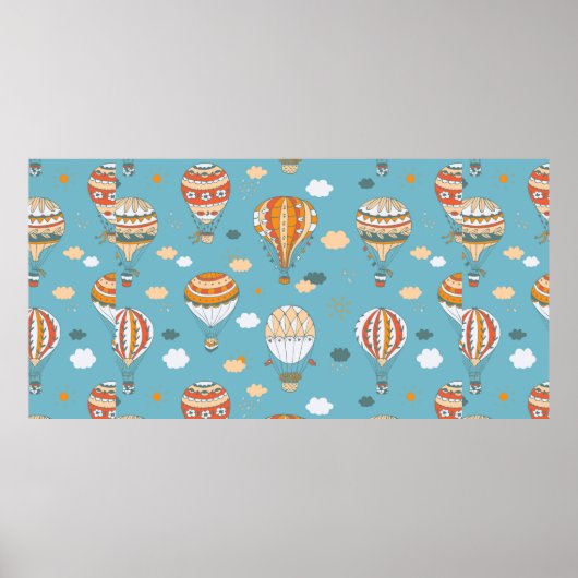 バルーンの色パターン ポスター (正面)