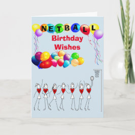 バルーンの誕生日がNetBallの挨拶を希望 カード