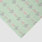 バルーンを押さえたかわいいバニーハッピーバースデー 薄葉紙 (詳細)