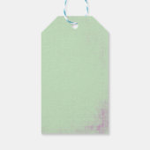 バルーンを押さえたかわいいバニー誕生日 ギフトタグ (裏面)