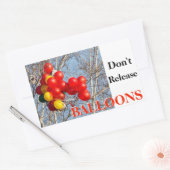 バルーンを解放しない 長方形シール (封筒)