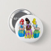 バルーンアニマルアーティストレディーボタン 缶バッジ (正面&裏面)