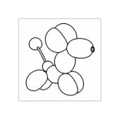 バルーンアニマル誕生日スタンプ ラバースタンプ (インプリント)