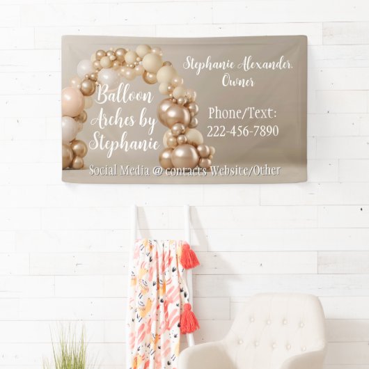 バルーンアーチアーティストパーティー飾プランナー 横断幕 (インサイチュ)