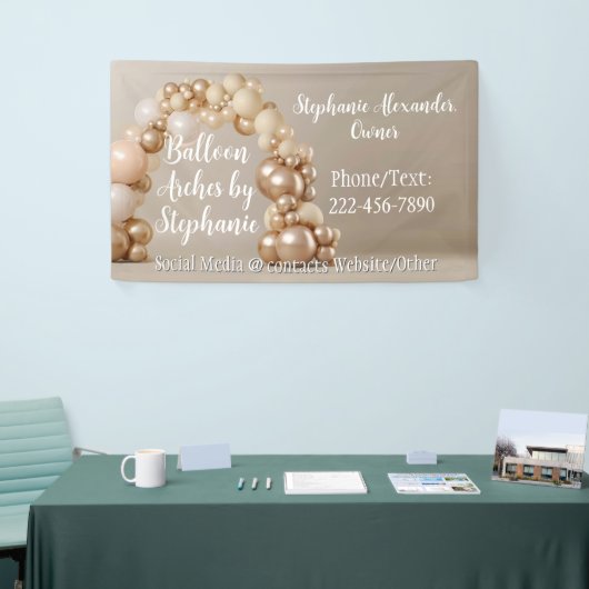 バルーンアーチアーティストパーティー飾プランナー 横断幕 (トレードショー)