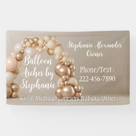 バルーンアーチアーティストパーティー飾プランナー 横断幕 (横)