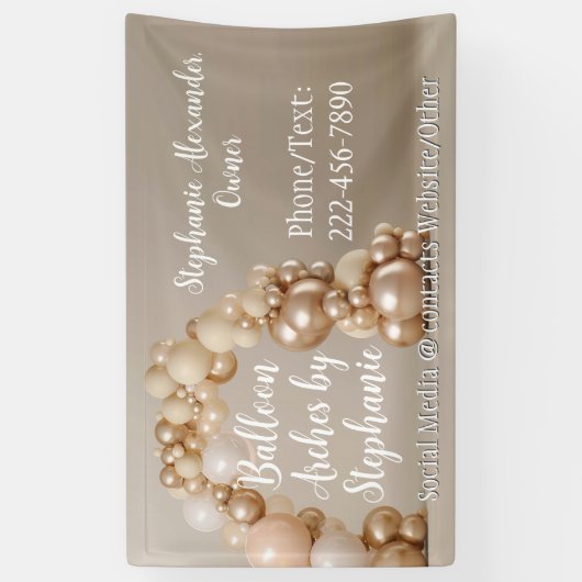 バルーンアーチアーティストパーティー飾プランナー 横断幕 (縦)