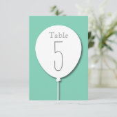 バルーンイベントテーブル番号 招待状 (スタンド正面)