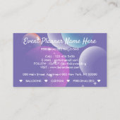 バルーンイベントパーティープランナー装飾誕生日 名刺 (裏面)