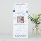 バルーンインスカイラティノバプティスマ誕生日バウティゾ 招待状 (スタンド正面)