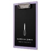 バルーンウィスクラベンダーブラックケータリング クリップボード (左)