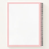 バルーンウィスク赤面ピンクホワイト ノートブック (裏面)