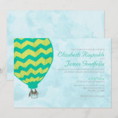 バルーンウェディング 招待状 (正面/裏面)
