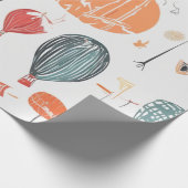 バルーンウォーターのカラーお祝い ラッピングペーパー (角)