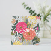 バルーンウッドスクエアのブーケ 招待状 (スタンド正面)