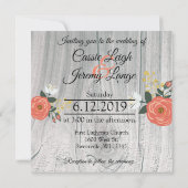 バルーンウッドスクエアのブーケ 招待状 (裏面)