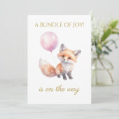 バルーンカスタムを保持するキツネ 招待状 (スタンド正面)