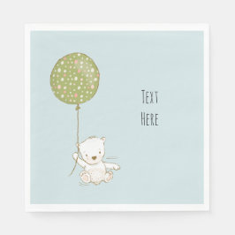 バルーンカスタム付きシャワーナプキンベア スタンダードランチョンナプキン