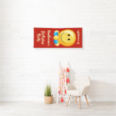 バルーンカスタム文字とカラーバナー 横断幕 (インサイチュ)