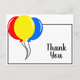 バルーンカラフルありがとう ポストカード
