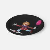 バルーンカラフルおもしろい回路とのハッピーピエロ ペーパープレート (アングル)