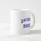 バルーンカラフルとお誕生日ケーキ ジャンボコーヒーマグカップ (正面右)