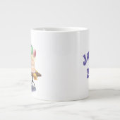 バルーンカラフルとお誕生日ケーキ ジャンボコーヒーマグカップ (正面)