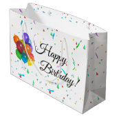 バルーンカラフルと紙吹雪パーティー抱き枕 ラージペーパーバッグ (裏面アングル)