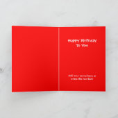 バルーンカラフルのカスタム誕生日カード カード (内部)