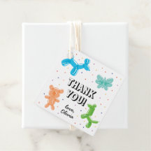 バルーンカラフルアニマルバースデーパーティーありがとう