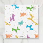 バルーンカラフルアニマルバースデーパーティーありがとう フェイバータグ (裏面)