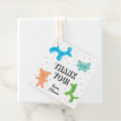 バルーンカラフルアニマルバースデーパーティーありがとう フェイバータグ (インサイチュ)