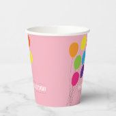 バルーンカラフルガールズ1st誕生日パーティー紙C 紙コップ (左)