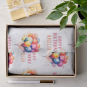 バルーンカラフルキッズハッピーバースデープレゼント 薄葉紙 (ギフト)