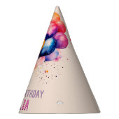 バルーンカラフルキッズハッピーバースデー パーティーハット (右)