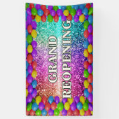 バルーンカラフルグランドリオープニングバナー 横断幕 (縦)