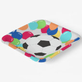 バルーンカラフルサッカーボールおもしろい紙プレート ペーパープレート (傾斜あり)
