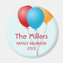 バルーンカラフルサマーファミリー懇親会カスタム マグネット