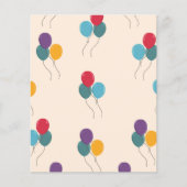 バルーンカラフルスクラップブック紙 (正面)