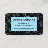 バルーンカラフルツイスター名刺 名刺 (正面)